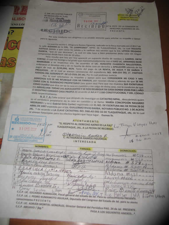 La sentencia la giró el juez el pasado mes de noviembre y al momento, han pasado ya los 15 días para poder apelar a la decisión de que abandone el inmueble y sea lanzada con sus cosas a la calle 