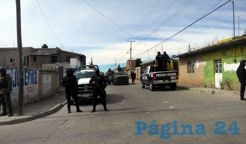 arribo de las corporaciones policiacas
