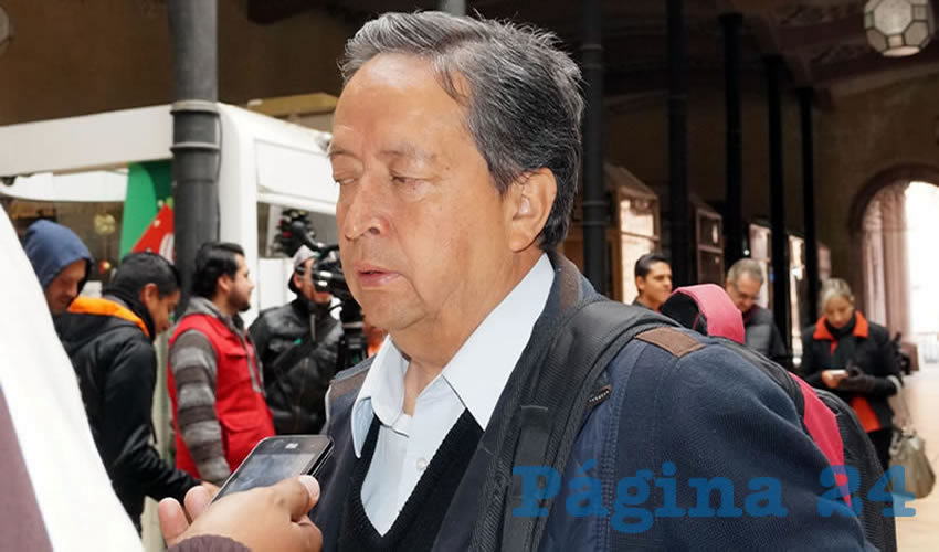 Efraín Arteaga Domínguez: “El día de hoy (20 de enero), don Roberto de la Rosa, delegado de la comunidad de Salaverna y yo, viajaremos para sostener una reunión con organizaciones solidarias en defensa de los derechos humanos en la Ciudad de México, y el sábado nos reuniremos con el relator especial de las Naciones Unidas”(Foto: Merari Martínez Castro)