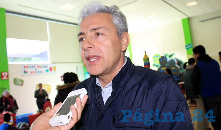 Agustín Enciso Muñoz: La inversión que se realiza en la parte de urbanización, debido al terreno que adquirió el gobierno, es de alrededor de 40 millones de pesos (Foto: Rocío Castro Alvarado)