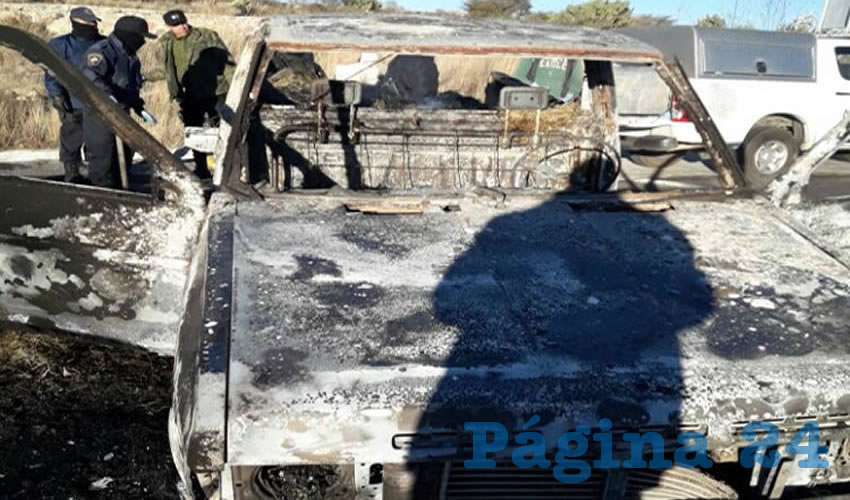 Así quedó la camioneta