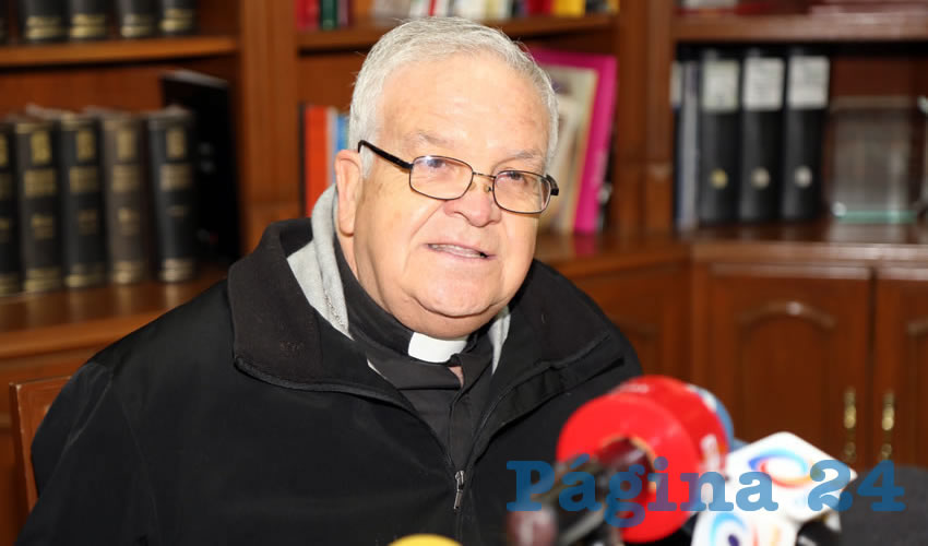 José María de la Torre Martín, obispo de la Diócesis de Aguascalientes (Foto: Eddylberto Luévano Santillán)