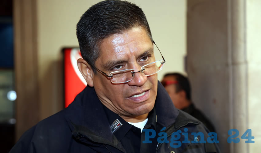 José Héctor Benítez López, secretario de Seguridad Pública Municipal (Foto: Eddylberto Luévano Santillán)