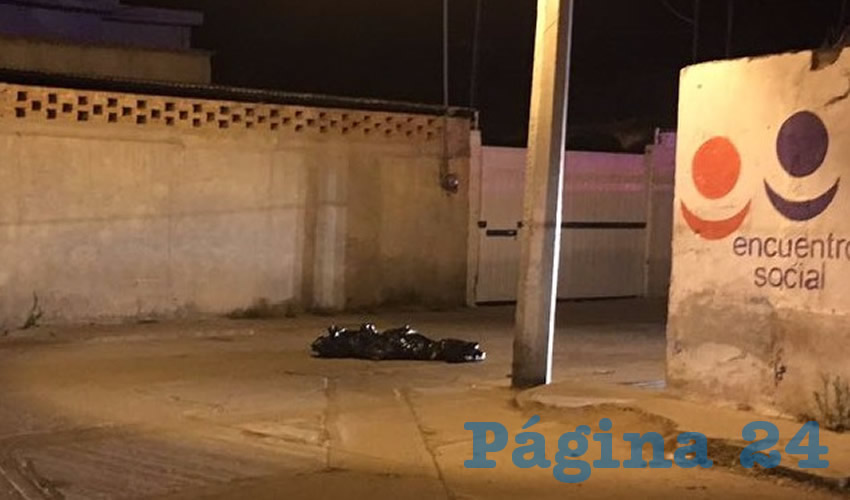 Las bolsas con los restos humanos fueron encontradas en el cruce de las calles Insurgentes y Emiliano Zapata