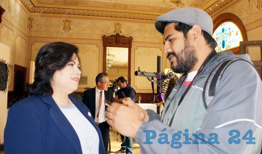 Lorena Oropeza Muñoz: “Las minas al estar explotando el subsuelo zacatecano” (Foto: Merari Martínez Castro)