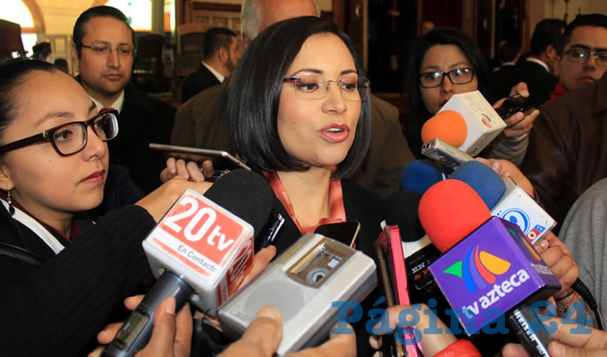 María de la Luz Domínguez Campos: A través de la capacitación de los elementos de seguridad y custodia, lo que tiene que ver con normas de derechos humanos, con normas del Nuevo Sistema de Justicia Penal y de la Nueva Ley de Ejecución penal (Foto: Rocío Castro)