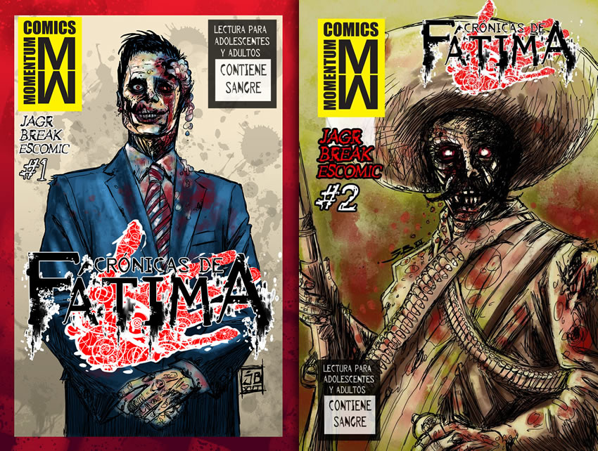 La narrativa del cómic resulta en una metáfora de lo que ocurre a diario en la capital mexicana, donde todos se están devorando unos a otros para tratar de sobrevivir | El imaginario propuesto en el cómic “Las crónicas de Fátima” hacen alusión a elementos propios de la mexicanidad / Fotos: Cortesía