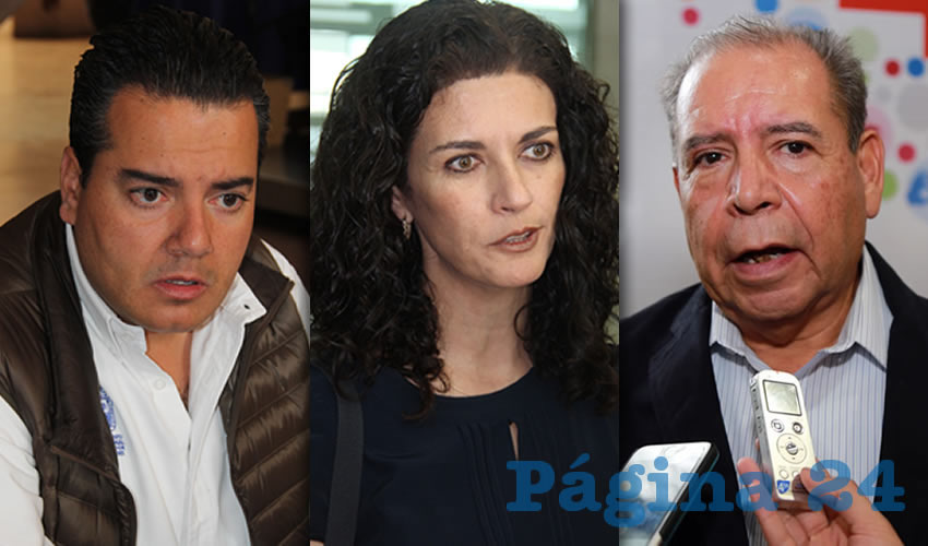 Héctor Eduardo Anaya Pérez, secretario de Servicios Públicos | Laura Lorena Alba Nevárez, delegada de la SEP | Alfredo González González, secretario general de la FTA
