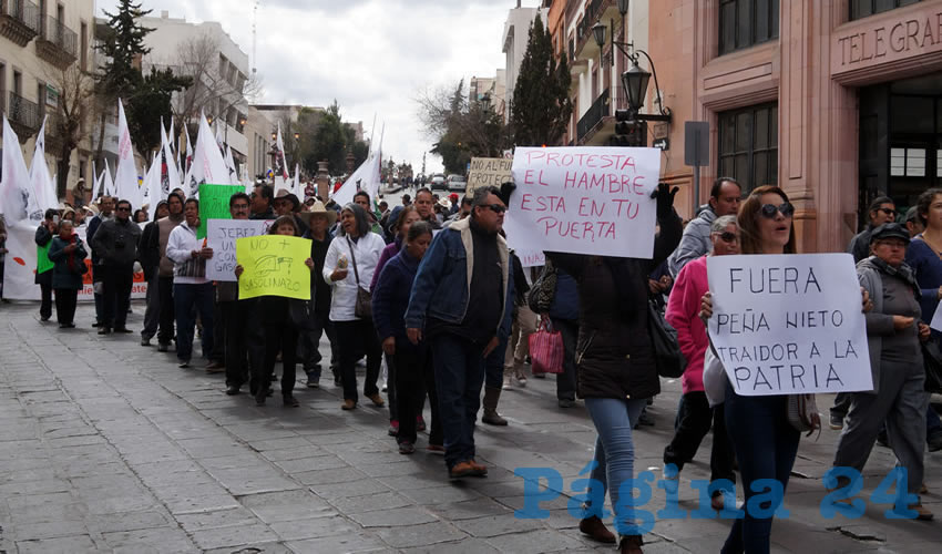 Felipe Pinedo Hernández, miembro del FPLZ: “Basta de simulación, corrupción e ineptitud de funcionarios de este gobierno tellista” (Foto: Merari Martínez Castro)