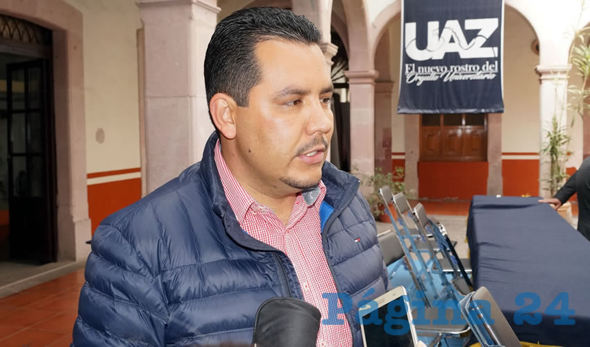 Armando Delgadillo Ruvalcaba, presidente municipal de Nochistlán: A la fecha hay 48 policías (Foto: Merari Martínez)