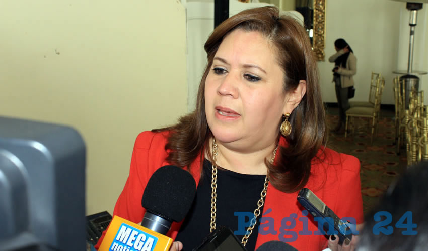 Gilda Fabiola Torres Rodríguez, secretaria general de gobierno: Ellos deben conocer que el impuesto ecológico no es para los empleados, sino para las empresas (Foto: Rocío Castro Alvarado)