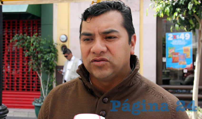 Normando López Meixueiro, secretario general de la FSTSE en Aguascalientes