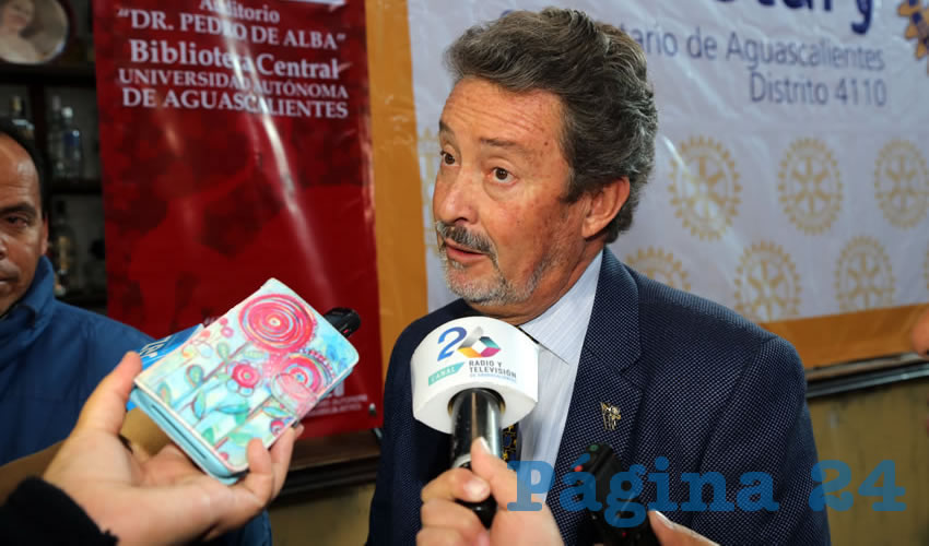 Ricardo Magdaleno Rodríguez, presidente del Patronato del Banco de Ojos y Tejidos de Aguascalientes (Foto: Eddylberto Luévano Santillán)