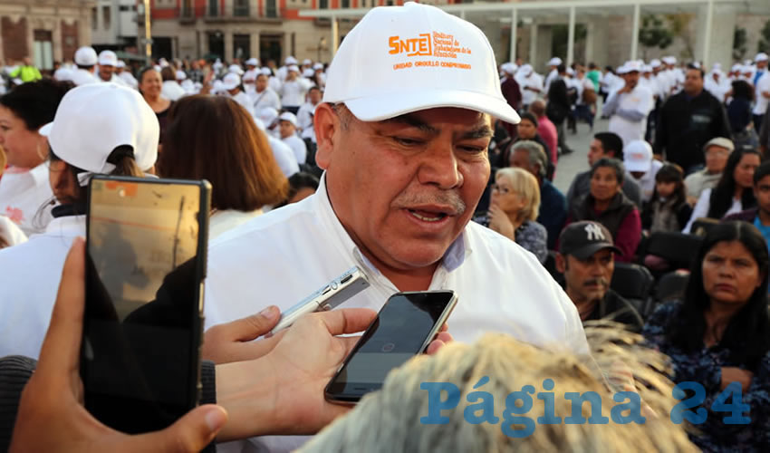 Mario Armando Valdez Herrera, secretario general de la Sección uno del SNTE