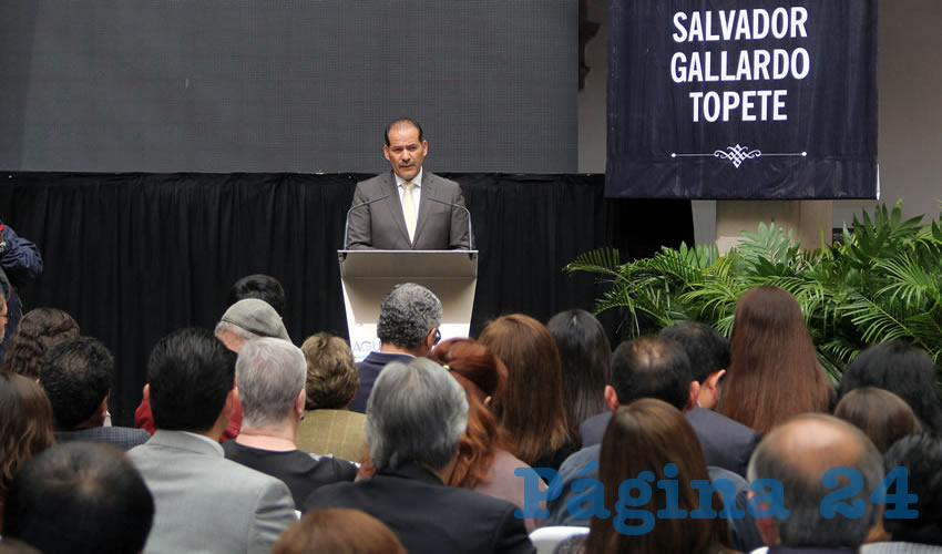 MOS destac&oacute; que no hay mejor manera de homenajear al maestro Salvador Gallardo Topete que teniendo vivo su ejemplo