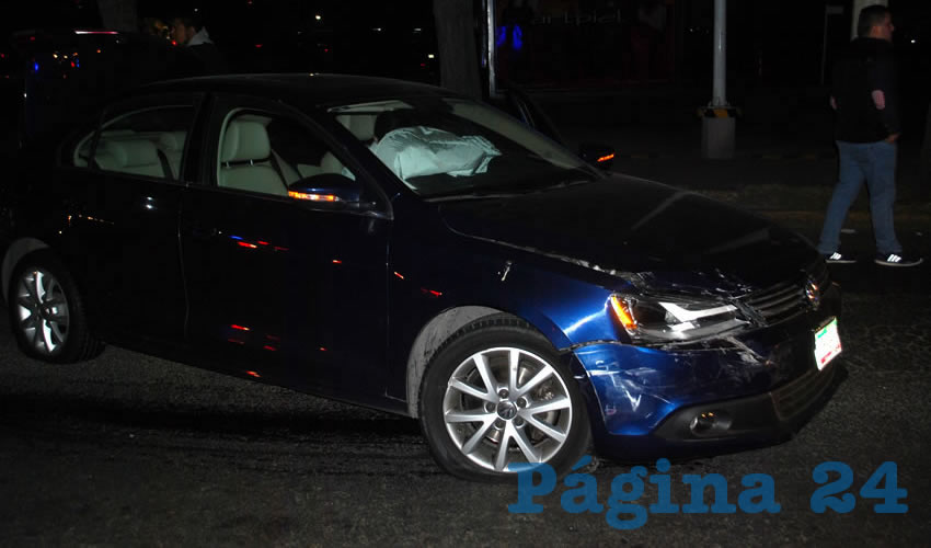 El Volkswagen Jetta del ebrio Carlos Alberto Godoy Flores