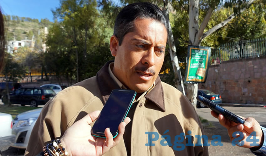 Gerardo García Murillo, dirigente del Supdacobaez: El emplazamiento destaca que en caso que no se cumplan las demandas de los agremiados (Foto: Merari Martínez Castro)