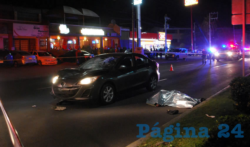 El trágico percance ocurrió sobre Primer Anillo sur, casi esquina con avenida Lienzo Charro