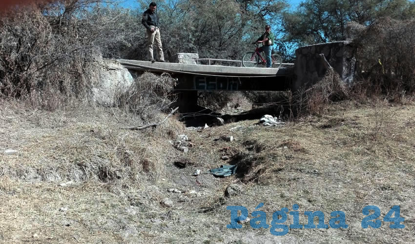 Casi debajo de este puente, fue encontrado el cadáver de Víctor Hugo Ledesma Vázquez “El Chilango”