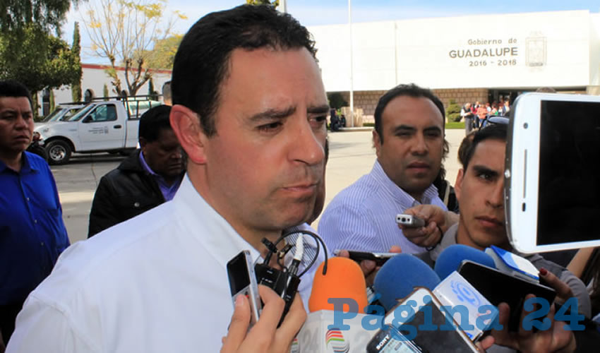 Alejandro Tello Cristerna: gobernador del estado: “Se lo aplaudo, esto habla bien de Zacatecas, esto va a dilucidar cualquier posibilidad de corrupción que se pudiese dar” (Foto: Rocío Castro Alvarado)