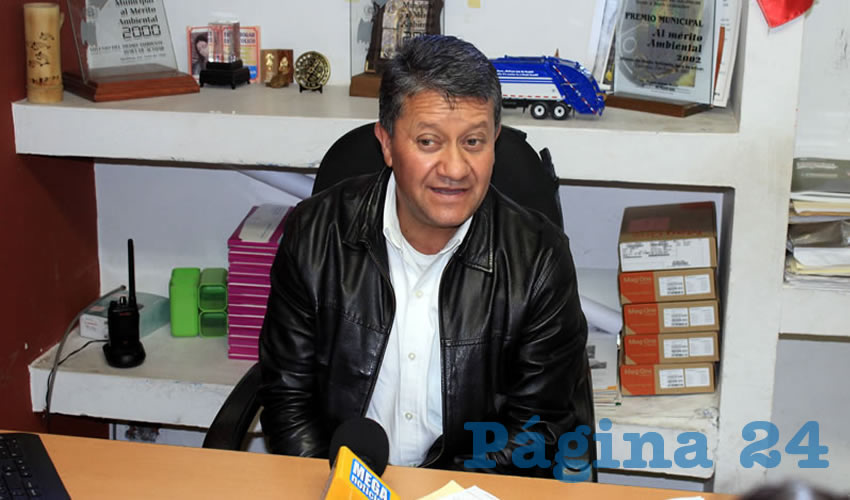 Jaime Cruz Talamantes, jefe del Departamento de Limpia de Zacatecas: “Lo importante es que los propios organizadores y participantes de las callejoneadas hagan conciencia” (Foto: Rocío Castro)