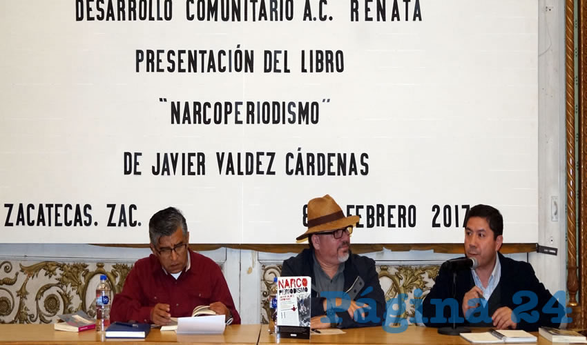 Javier Valdez Cárdenas, periodista sinaloense: “El narco manda en las redacciones o el crimen organizado conformado por el gobierno y grandes inversionistas que se amafian e impiden un trabajo periodístico porque trastoca intereses” (Foto: Merari Martínez Castro)