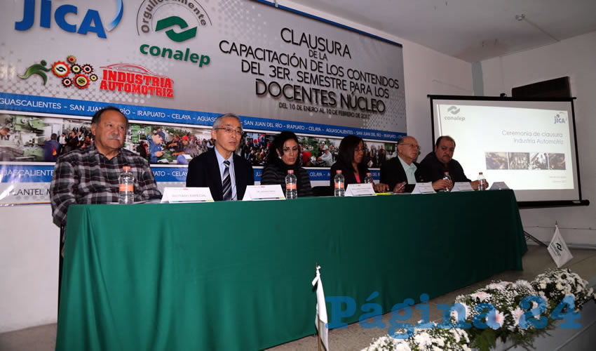 Se llevó a cabo la Clausura de Capacitación a Docentes del Conalep de la carrera de Industria Automotriz (Foto: Eddylberto Luévano Santillán)