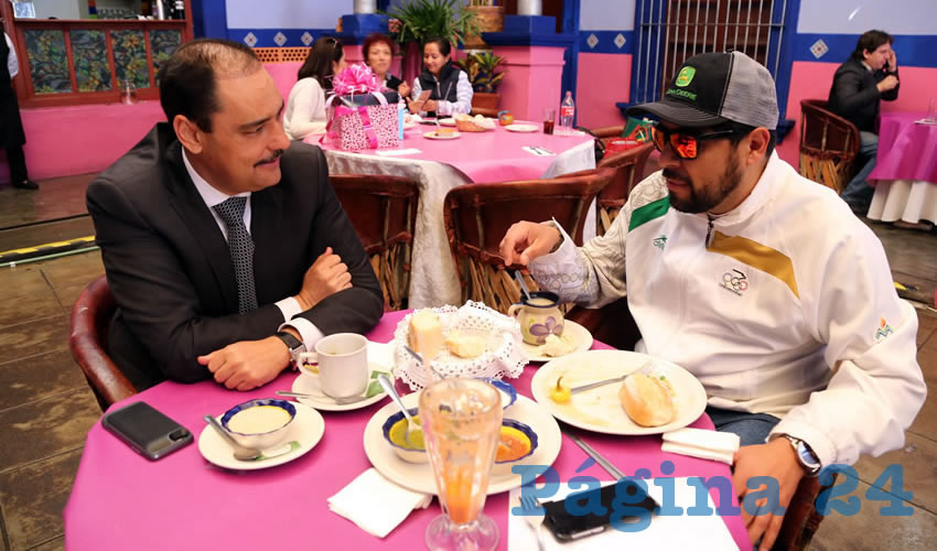 En La Saturnina almorzaron Juan Antonio Mart&iacute;n del Campo y Mario C&eacute;sar Mac&iacute;as Z&uacute;&ntilde;iga