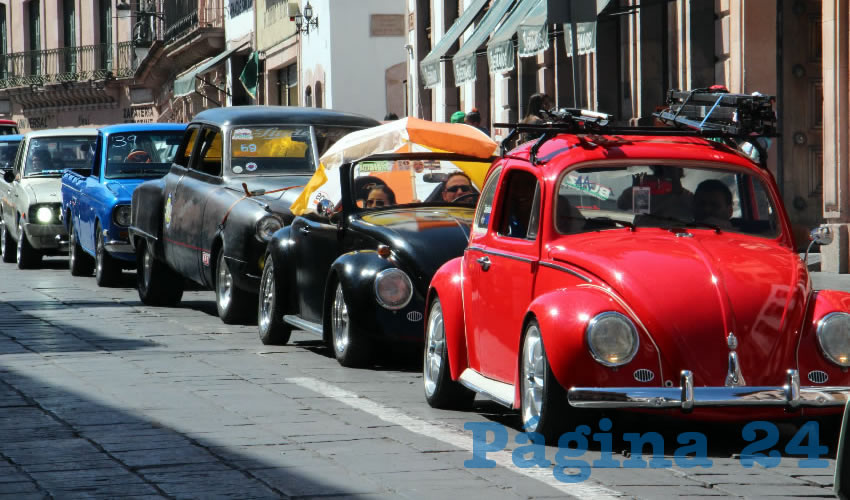 Participó la Asociación de Automóviles Clásicos de Zacatecas.