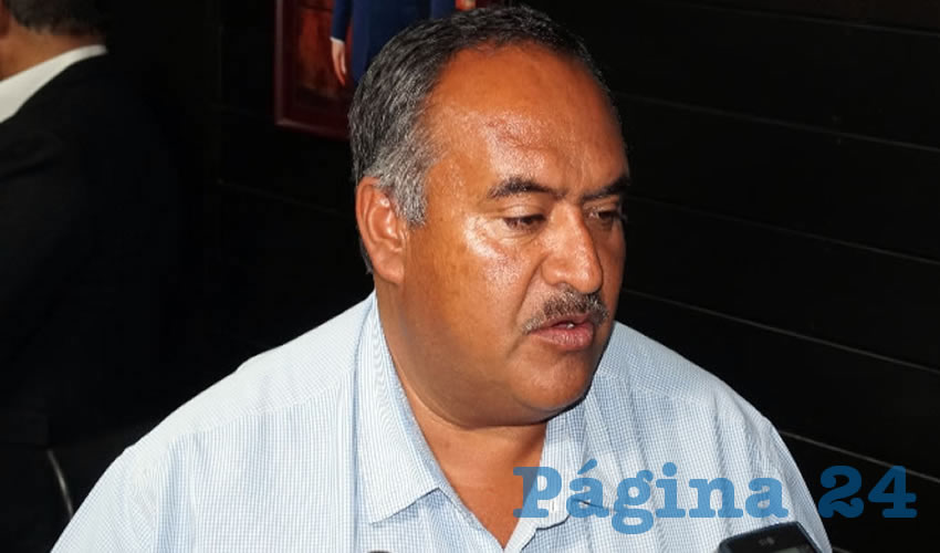 Ignacio Castejón Valdez, alcalde de Sombrerete: “El problema de Sombrerete es que hay más de 700 personas que cobran en la administración” (Foto: Merari Martínez)