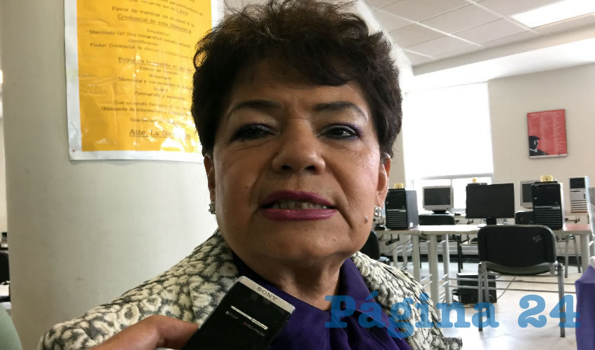 Raquel Velasco Macías, comisionada del Izai: “Quizá sea una razón por la cual no se han puesto a revisar este tema y tener su portal de internet al corriente” (Foto: Cristo González)