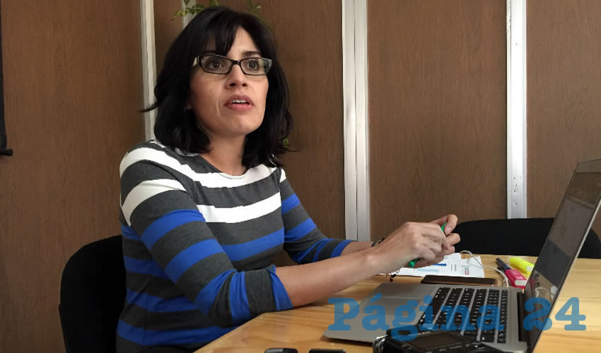 Perla Velasco Elizondo, subsecretaria de Planeación y Apoyos a la Educación de la Seduzac: “El hecho que no se preinscriban en este periodo no significa que quedarán fuera para el próximo ciclo escolar” (Foto: Cristo González)