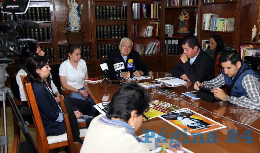 Rueda de prensa del Obispado (Foto: Eddylberto Lu&eacute;vano Santill&aacute;n)