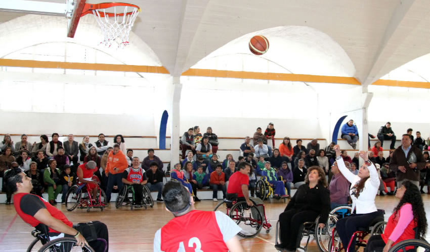 Al conocer el entrenamiento del equipo de basquetbol sobre ruedas la alcaldesa de la capital destac&oacute; la importancia de fomentar la cultura de la discapacidad
