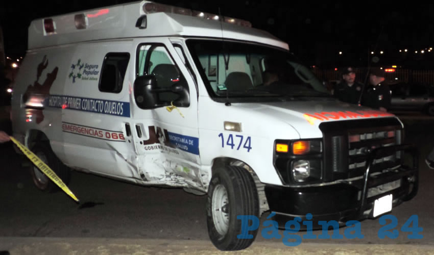 La ambulancia 1474 trasladaba a un herido grava al Hospital General del ISSSTE