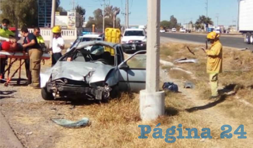 El autom&oacute;vil Ford Fiesta sufri&oacute; severos da&ntilde;os