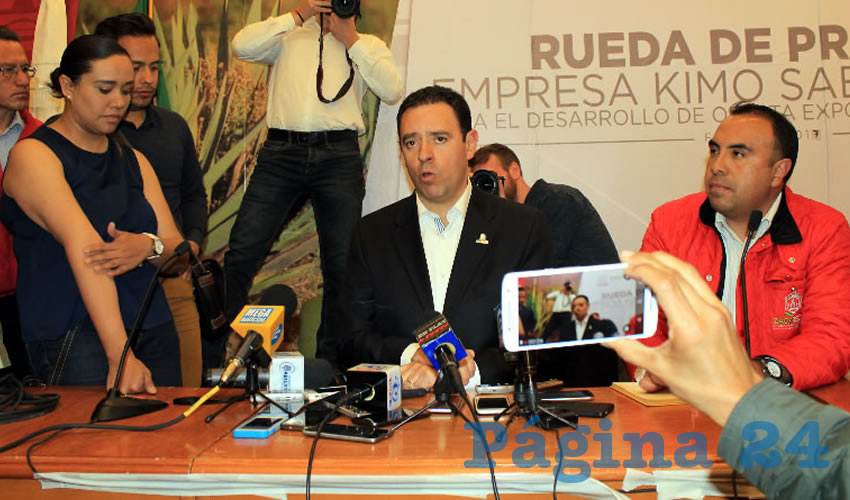Alejandro Tello Cristerna, gobernador de Zacatecas: “... en ningún momento estoy anteponiendo ningún interés personal ni poniendo en riesgo inversiones, ni buscando que se vayan fuentes de empleos, sino la justicia que se le dé a Zacatecas lo que Zacatecas le ha dado al mundo durante siglos” (Foto: Rocío Castro Alvarado)