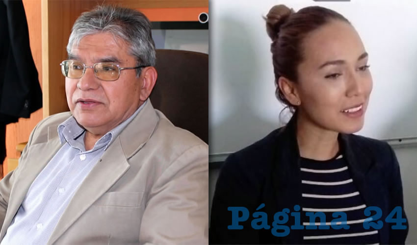 Ignacio Villanueva Chávez, subdelegado de la Condusef | Elizabeth Macías Bermúdez, integrante de fundación Omacatl
