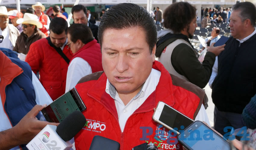 Adolfo Bonilla Gómez, secretario del Campo: “Estamos metidos en el tema esperando que se tenga un buen consenso en la 62 Legislatura para endurecer las penas en contra del abigeo en Zacatecas”, (Foto: Merari Martínez Castro)