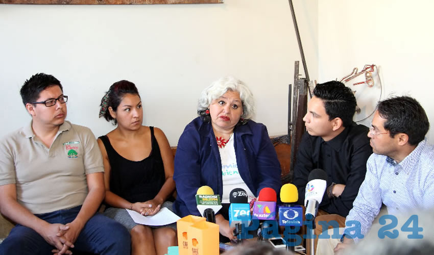 Conferencia de prensa de organizaciones civiles ambientalistas (Foto: Eddylberto Luévano Santillán)