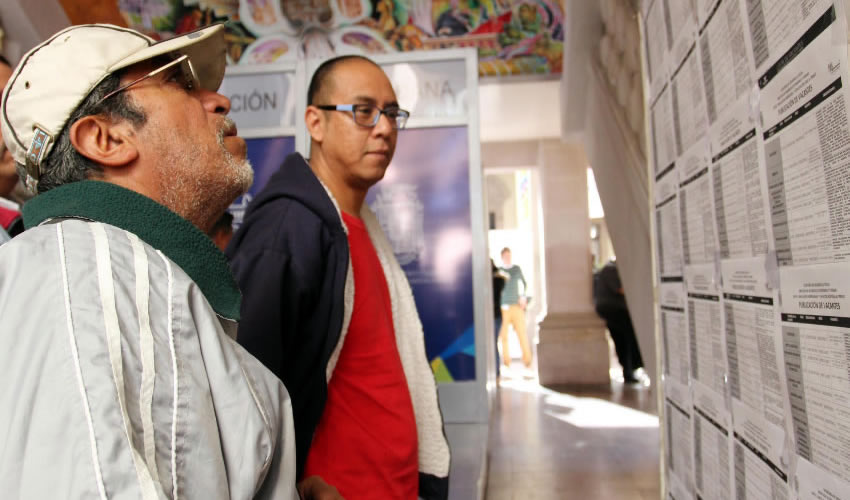 Dentro del esquema de bolsa de trabajo se publican semanalmente cerca de mil 500 vacantes para todos los perfiles