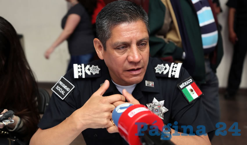 José Héctor Benítez López, secretario de Seguridad Pública Municipal (Foto: Eddylberto Luévano Santillán)