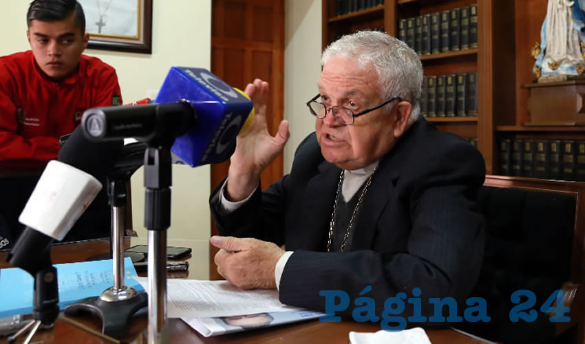 José María de la Torre Martín, obispo de la Diócesis de Aguascalientes (Foto: Eddylberto Luévano Santillán)