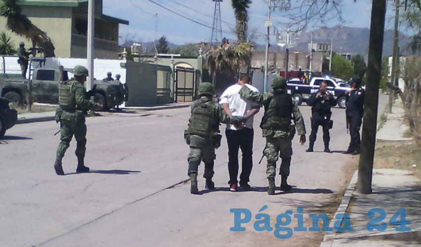 Uno de los sicarios arrestados