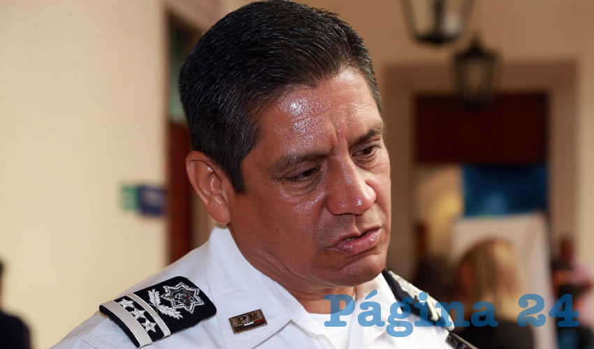 Jos&eacute; H&eacute;ctor Ben&iacute;tez L&oacute;pez, secretario de Seguridad P&uacute;blica Municipal (Foto: Eddylberto Lu&eacute;vano Santill&aacute;n)