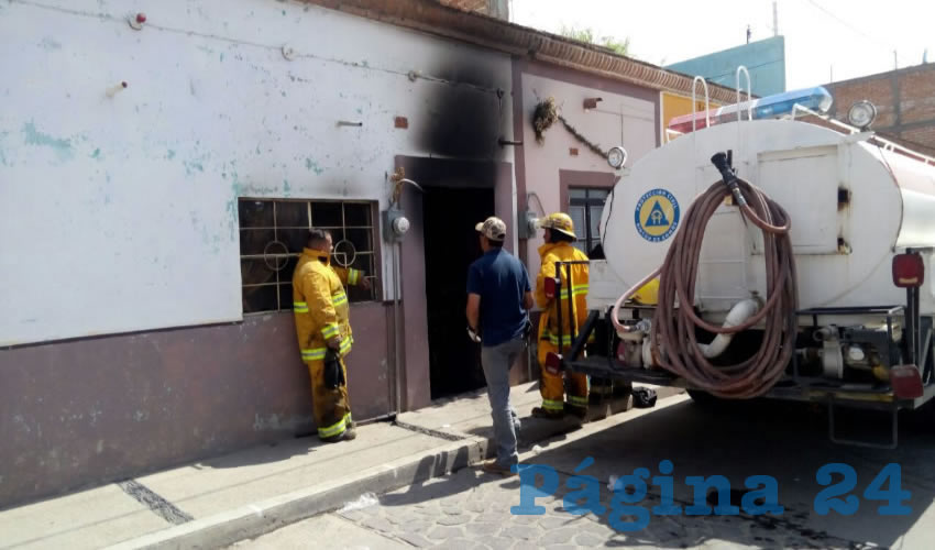 El incendio acabó con la casa de una octogenaria