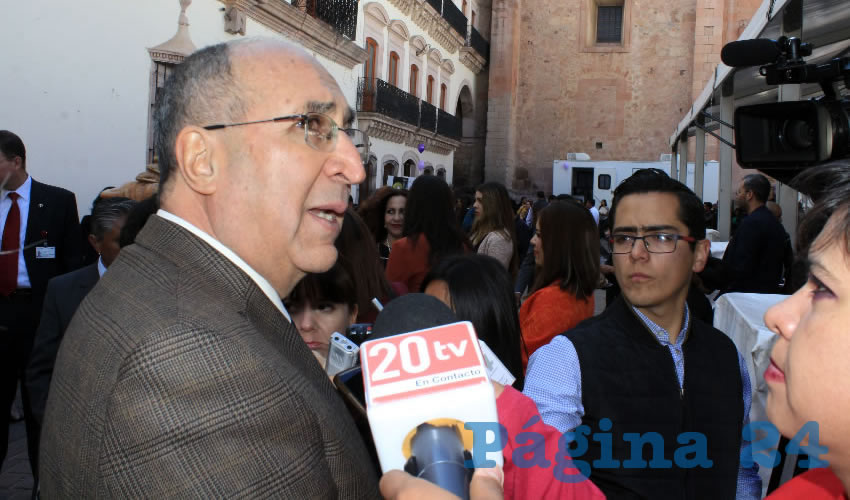 Gilberto Breña Cantú, titular de la Secretaría de Salud de Zacatecas: “Se han aplicado ya 85 por ciento de las vacunas disponibles” (Foto Rocío Castro)