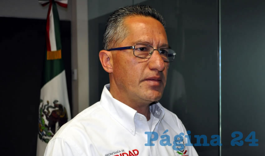 Marco Antonio Vargas Duarte, vocero del gobierno del estado, en materia de seguridad: “Este año hablamos de 13 mujeres, algunas de ellas vinculadas con grupos del crimen organizado, posiblemente siguiendo a su pareja sentimental, posiblemente buscando ganar un dinero, posiblemente tratando de demostrar que son capaces de hacer lo mismo que los hombres, y ser tan fuertes como los hombres” (Foto: Rocío Castro Alvarado)