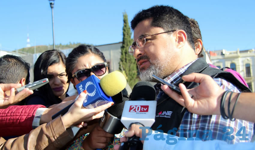 Matías Chiquito Díaz de León, delegado del Instituto Nacional Electoral: Los consejeros que culminarán labores en el IEEZ, en el mes de diciembre cumplirán su periodo de tres años, por lo que ya fue lanzada la convocatoria