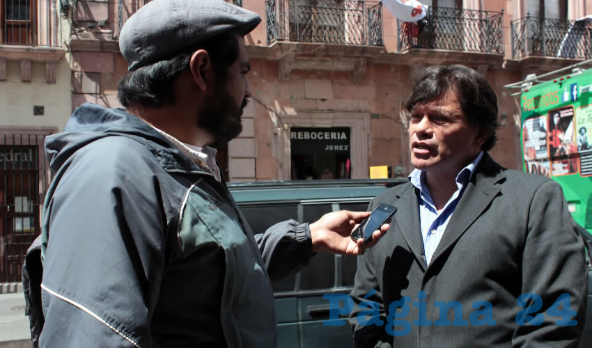 Luis Felipe Casas Soto: Se espera que durante la temporada vacacional de semana santa y la realización del Festival Cultural de Zacatecas, sea cuando la ocupación hotelera alcance el 100 por ciento (Foto Rocío Castro Alvarado)